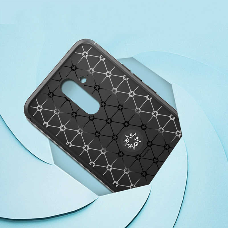 Huawei Mate 20 Lite Kılıf Zore Ravel Silikon Kapak Siyah