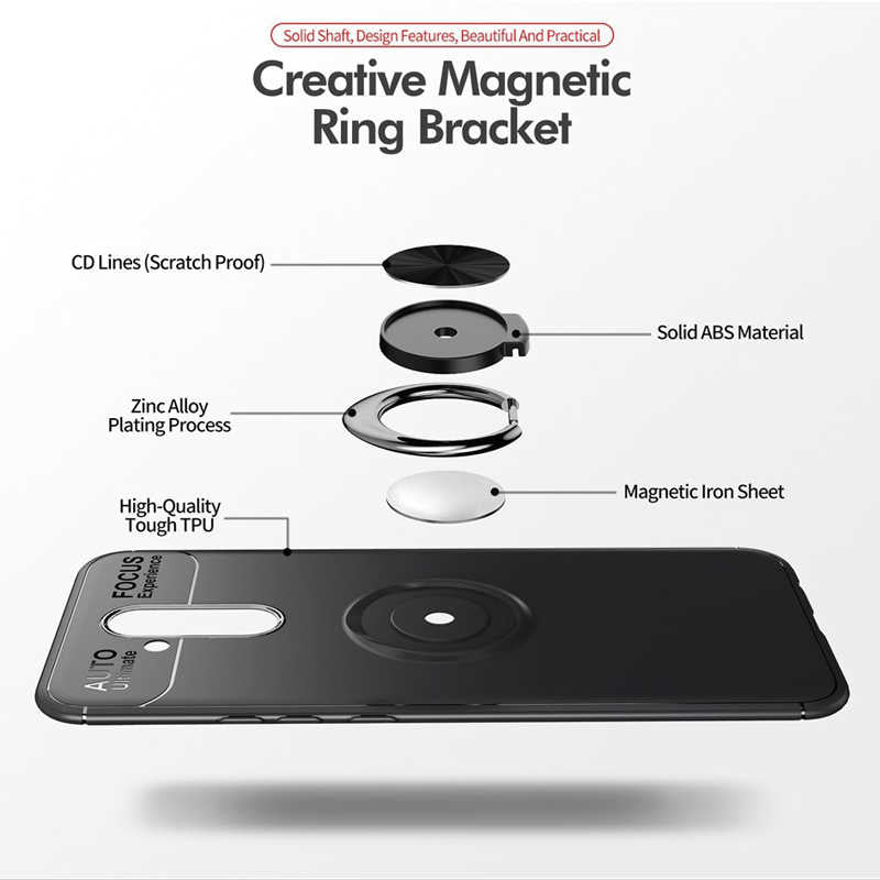 Huawei Mate 20 Lite Kılıf Zore Ravel Silikon Kapak Siyah-Rose Gold