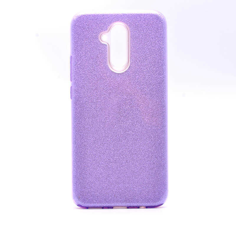 Huawei Mate 20 Lite Kılıf Zore Shining Silikon Mor
