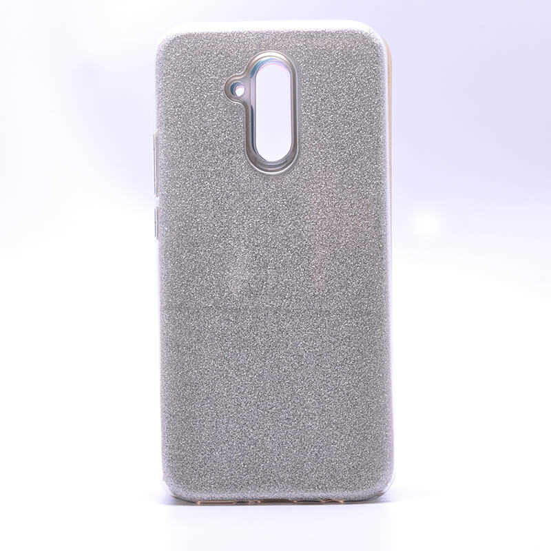 Huawei Mate 20 Lite Kılıf Zore Shining Silikon Gümüş