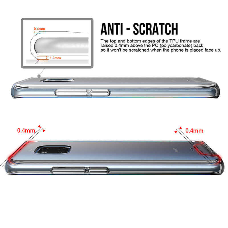 Huawei Mate 20 Pro Kılıf Zore Gard Silikon Renksiz