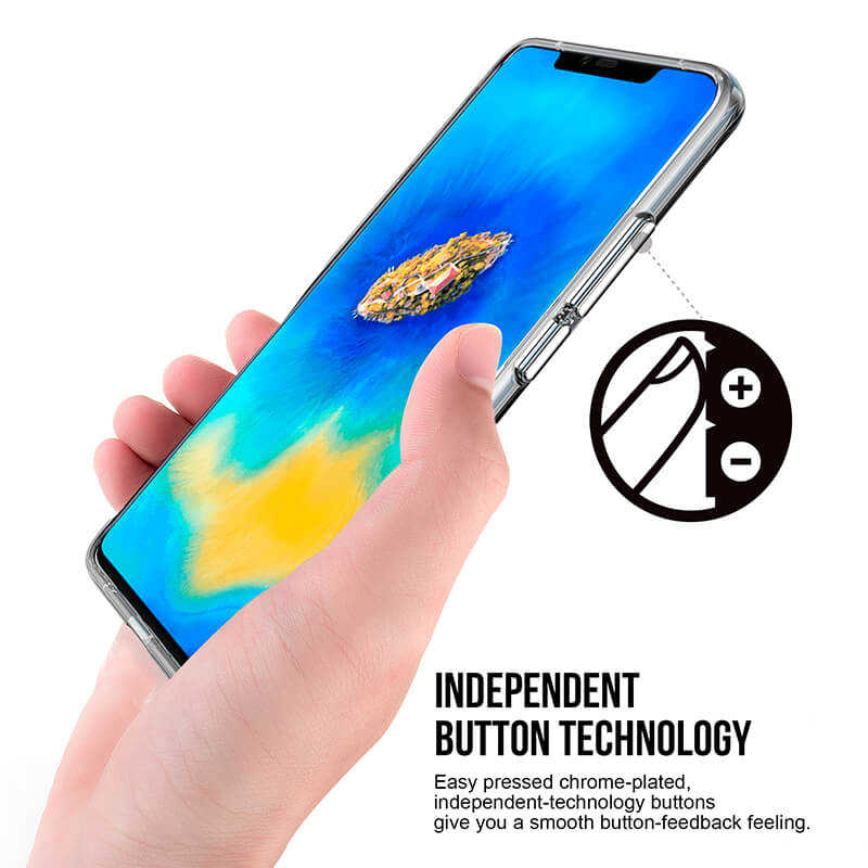 Huawei Mate 20 Pro Kılıf Zore Gard Silikon Renksiz