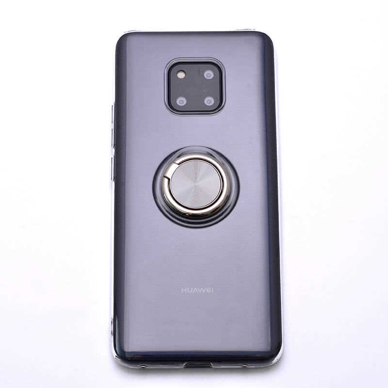 Huawei Mate 20 Pro Kılıf Zore Les Silikon Mavi