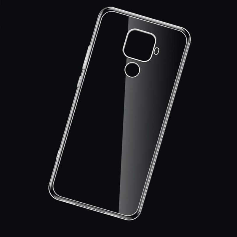 Huawei Mate 30 Lite Kılıf Zore Süper Silikon Kapak Renksiz