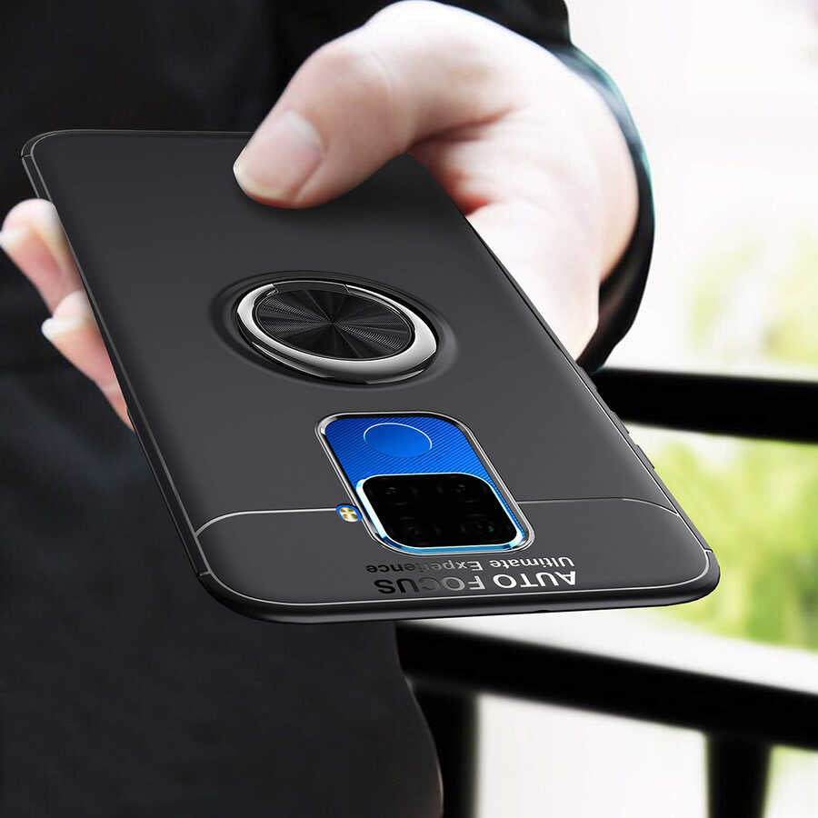 Huawei Mate 30 Lite Kılıf Zore Ravel Silikon Kapak Mavi