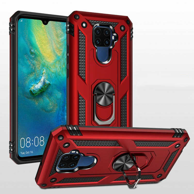 Huawei Mate 30 Lite Kılıf Zore Vega Kapak Gold