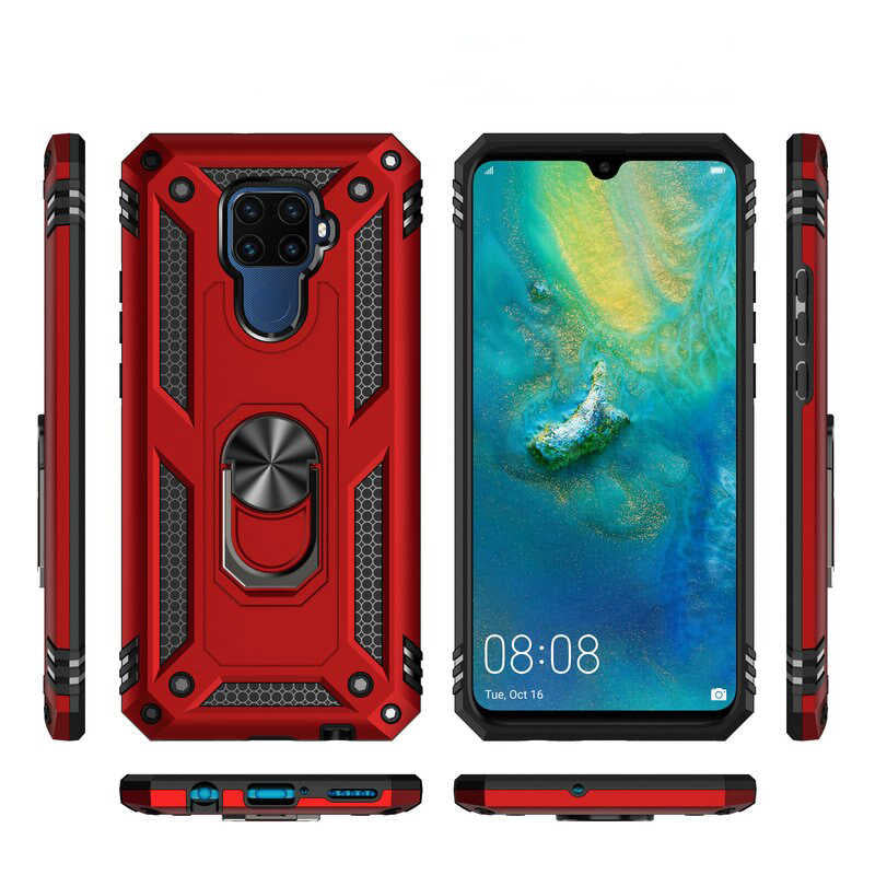 Huawei Mate 30 Lite Kılıf Zore Vega Kapak Gold