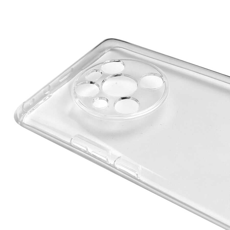 Huawei Mate 40 Pro Kılıf Zore Kamera Korumalı Süper Silikon Kapak Renksiz
