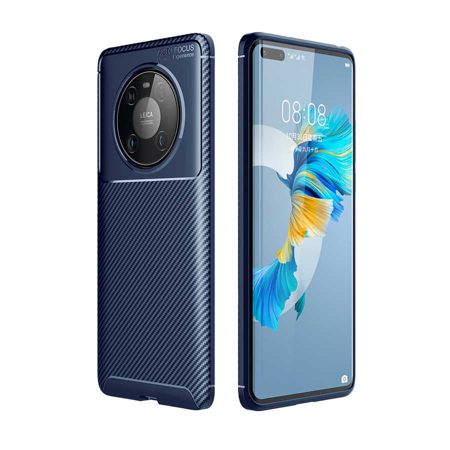 Huawei Mate 40 Pro Kılıf Zore Negro Silikon Kapak Lacivert