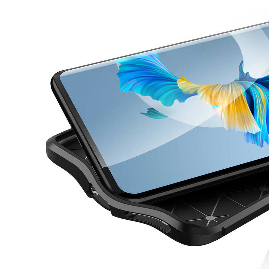 Huawei Mate 40 Pro Kılıf Zore Niss Silikon Kapak Siyah