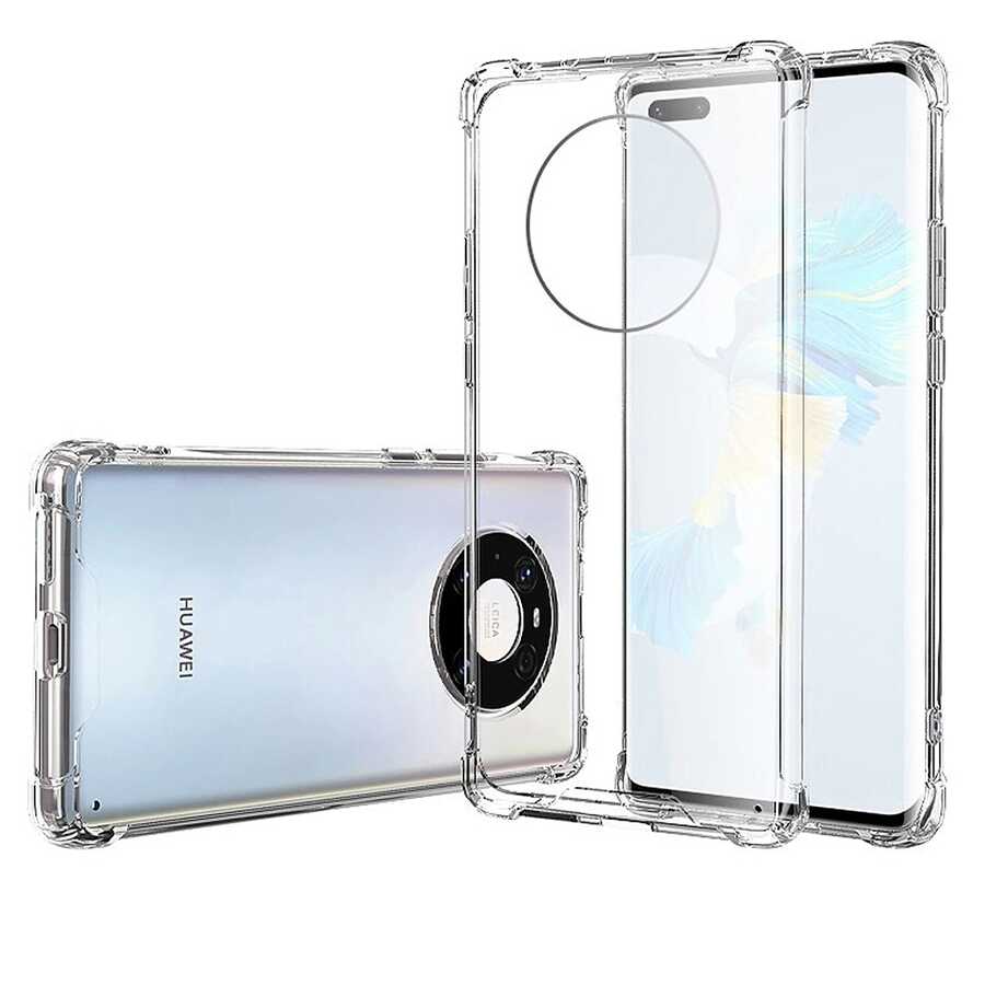 Huawei Mate 40 Pro Kılıf Zore Nitro Anti Shock Silikon Renksiz