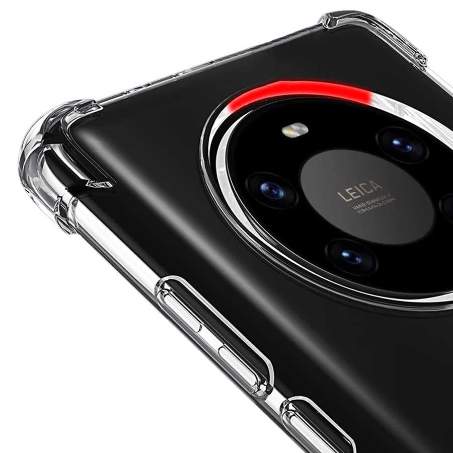 Huawei Mate 40 Pro Kılıf Zore Nitro Anti Shock Silikon Renksiz