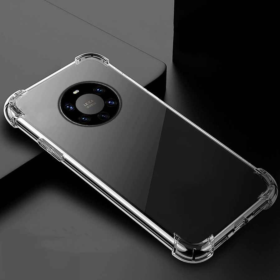 Huawei Mate 40 Pro Kılıf Zore Nitro Anti Shock Silikon Renksiz