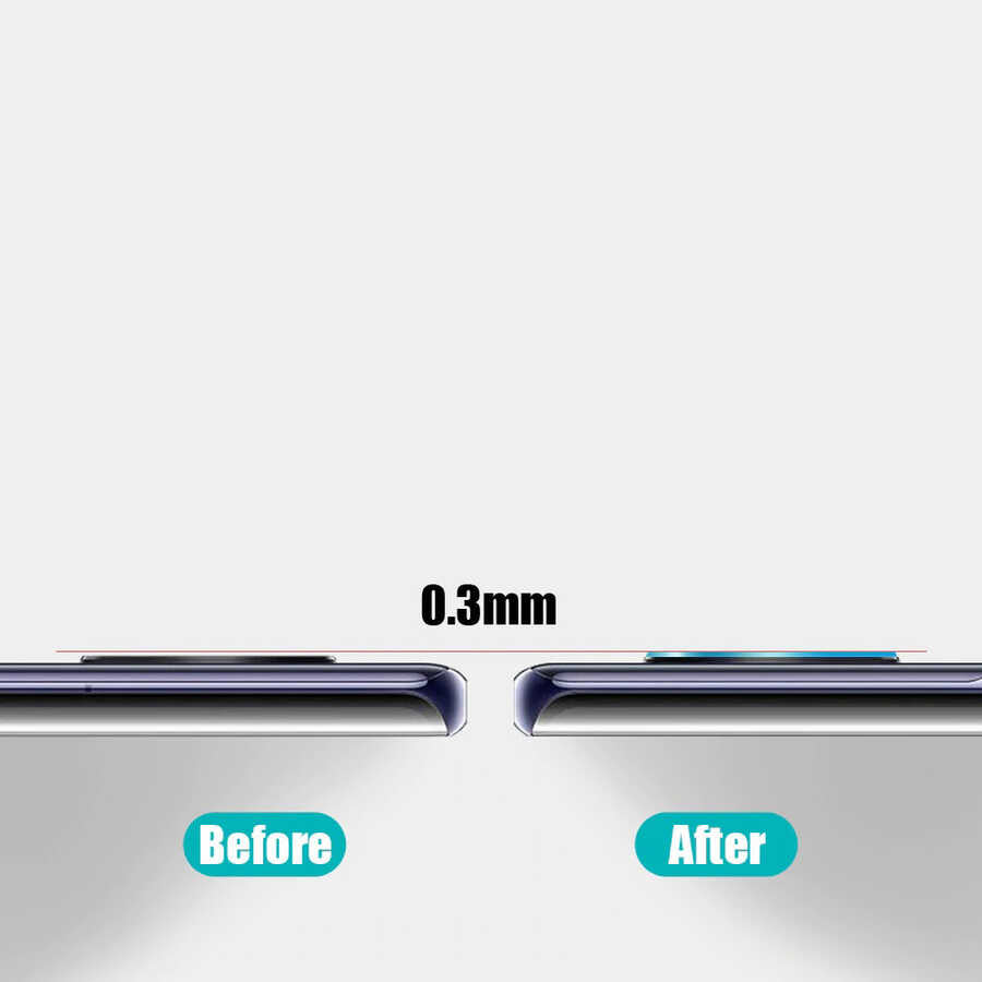 Huawei Mate 40 Pro Zore Kamera Lens Koruyucu Cam Filmi Renksiz