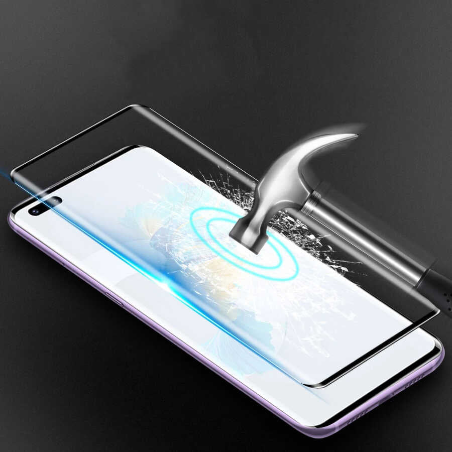 Huawei Mate 40 Pro Zore Süper Pet Ekran Koruyucu Jelatin Siyah