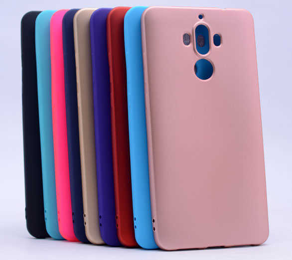 Huawei Mate 9 Kılıf Zore Premier Silikon Kapak Pembe