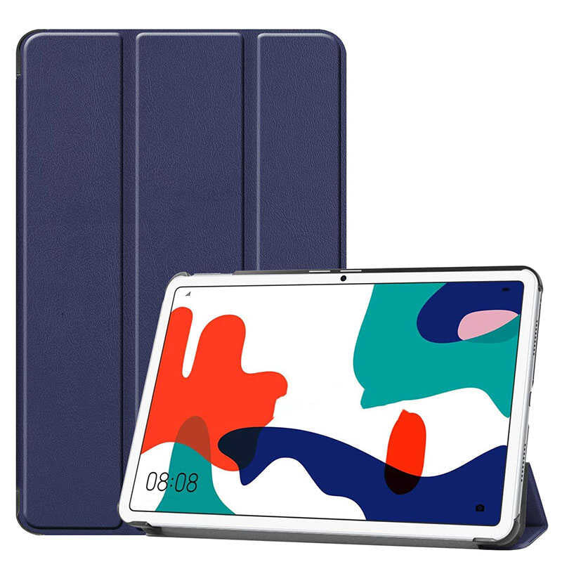 Huawei MatePad 10.4 Zore Smart Cover Standlı 1-1 Kılıf Kırmızı
