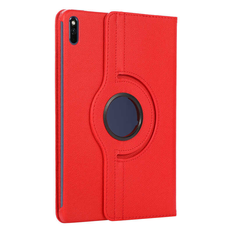 Huawei MatePad 11 (2021) Zore Dönebilen Standlı Kılıf Kırmızı