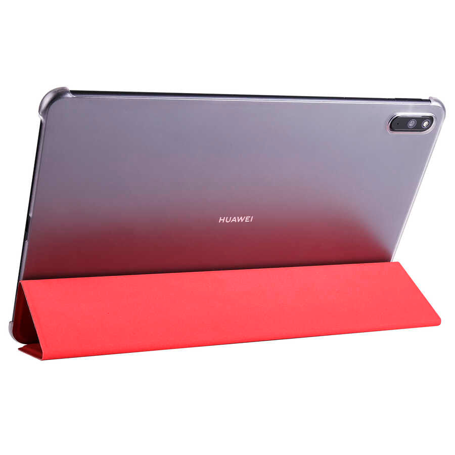 Huawei MatePad 11 (2021) Zore Smart Cover Standlı 1-1 Kılıf Kırmızı