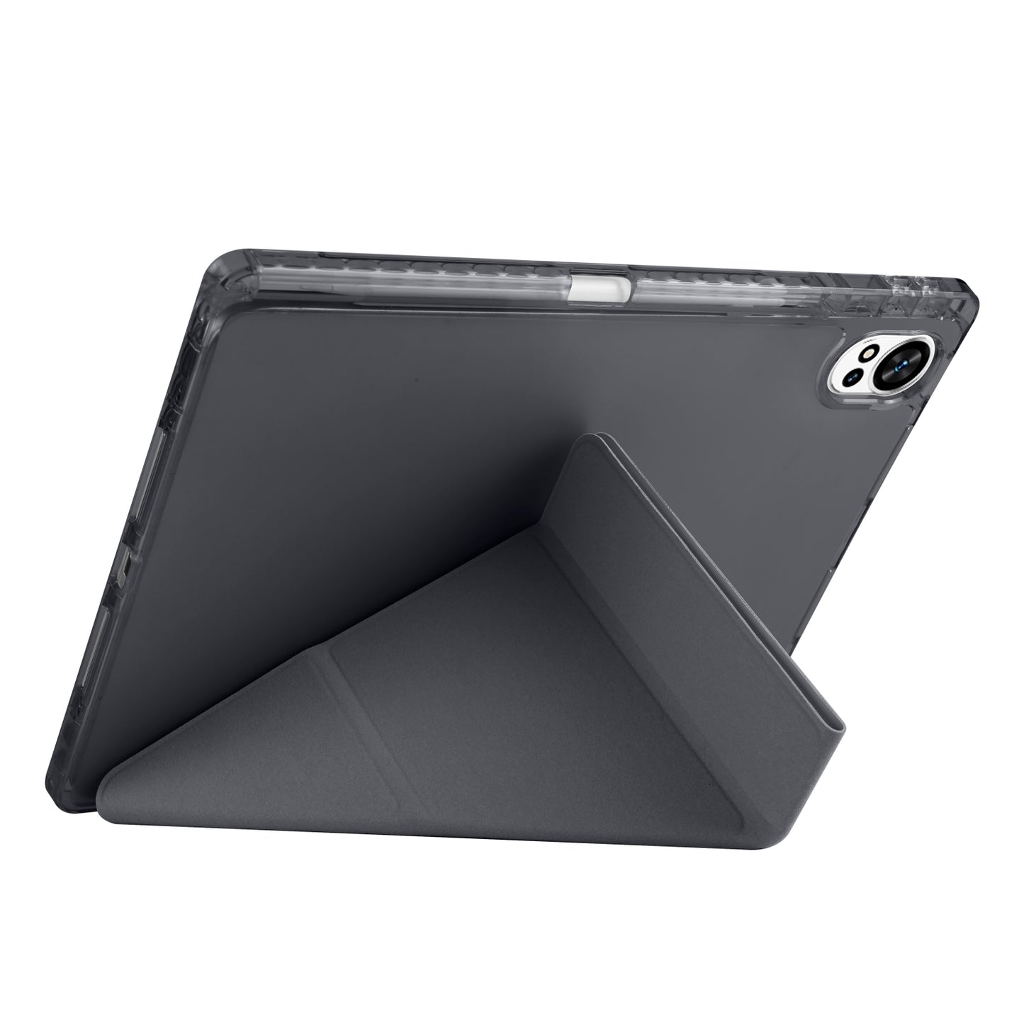 Huawei Matepad 12X Kılıf Zore Tri Folding Kalem Bölmeli Standlı Kılıf Mavi
