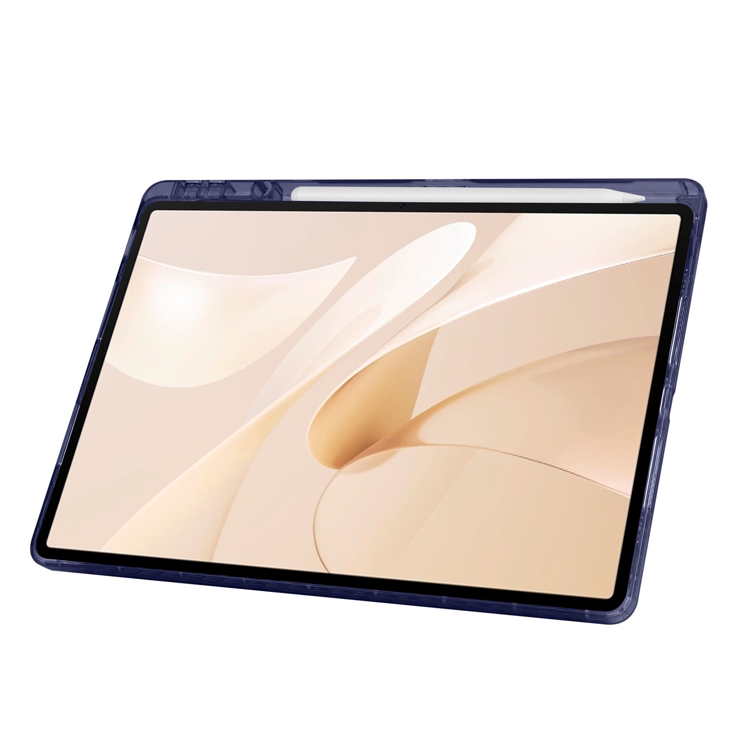 Huawei Matepad 12X Kılıf Zore Tri Folding Kalem Bölmeli Standlı Kılıf Mavi