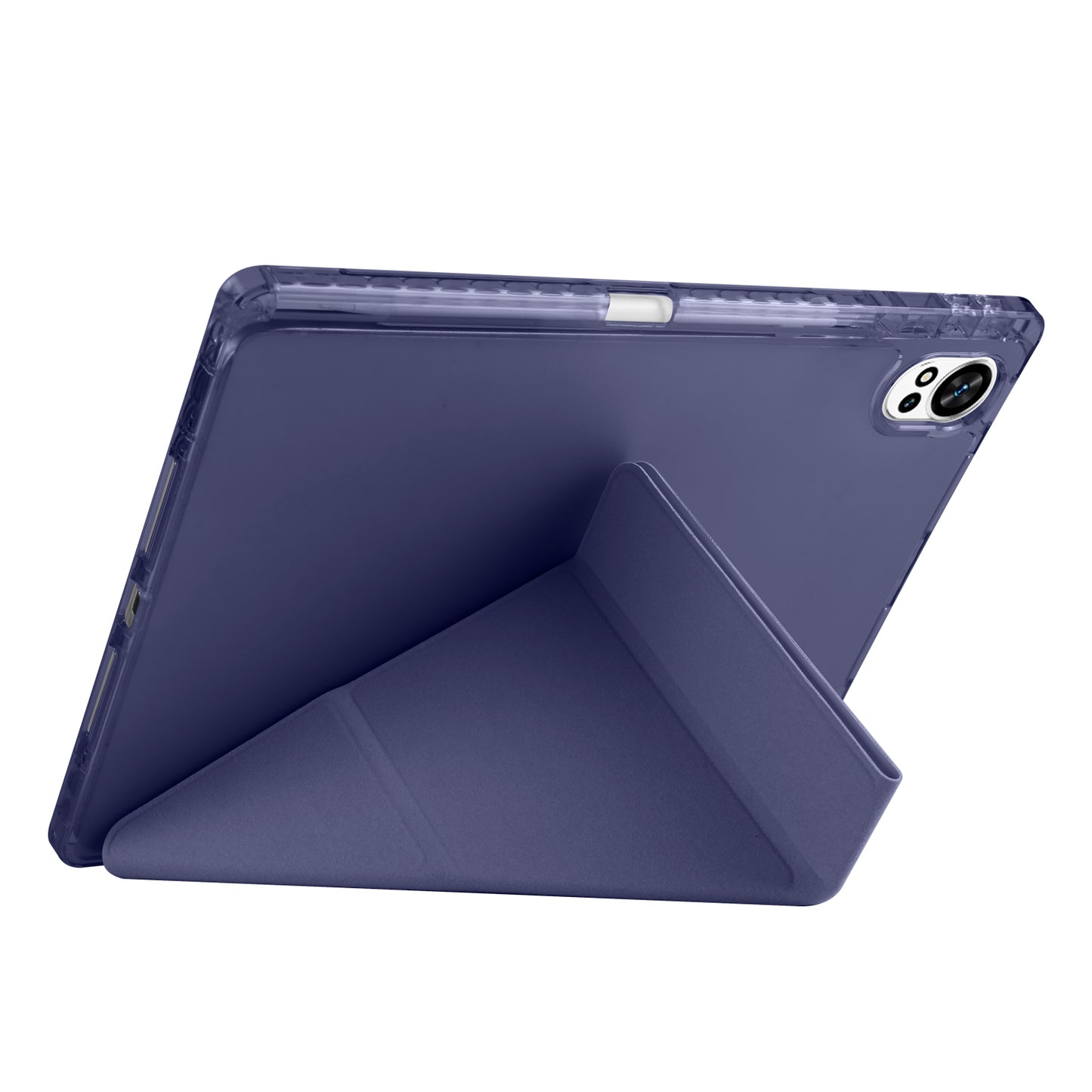 Huawei Matepad 12X Kılıf Zore Tri Folding Kalem Bölmeli Standlı Kılıf Mavi