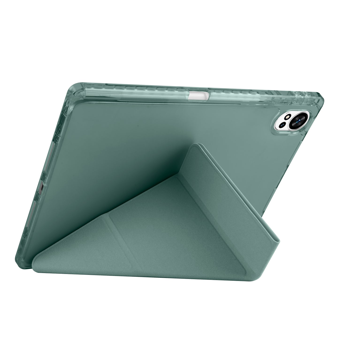Huawei Matepad 12X Kılıf Zore Tri Folding Kalem Bölmeli Standlı Kılıf Mavi