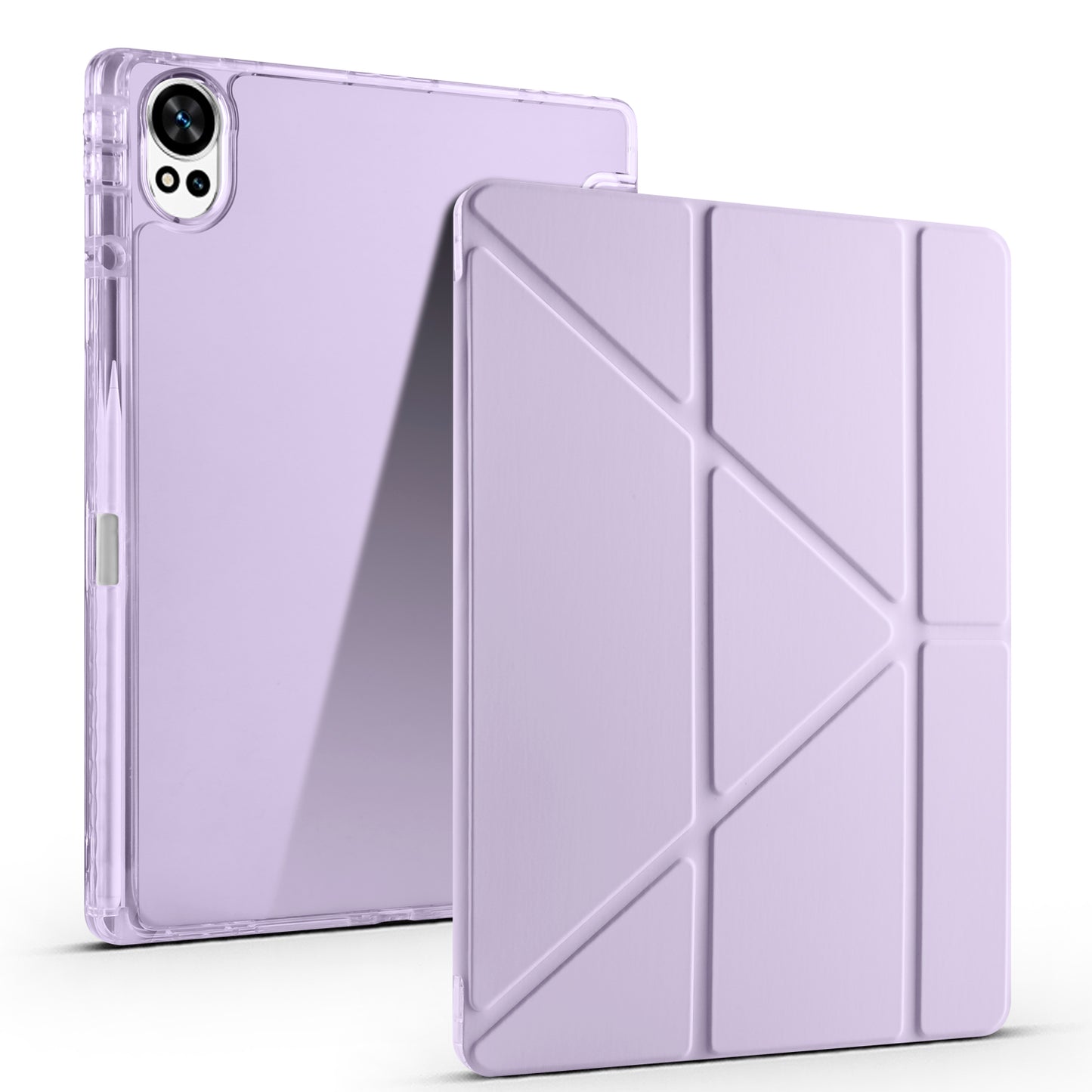 Huawei Matepad 12X Kılıf Zore Tri Folding Kalem Bölmeli Standlı Kılıf Mavi