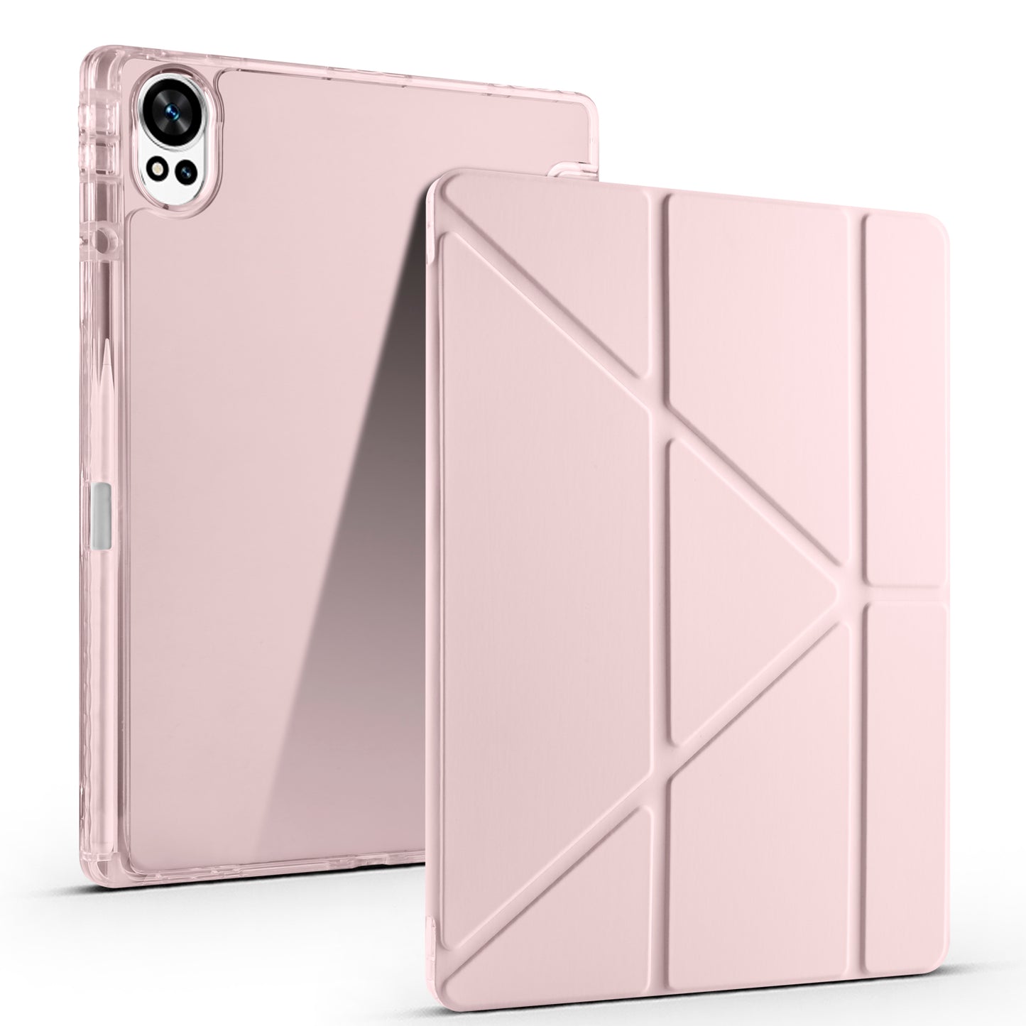 Huawei Matepad 12X Kılıf Zore Tri Folding Kalem Bölmeli Standlı Kılıf Mavi