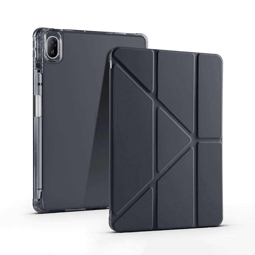 Huawei Matepad SE 11 Kılıf Zore Tri Folding Kalem Bölmeli Standlı Kılıf Rose Gold
