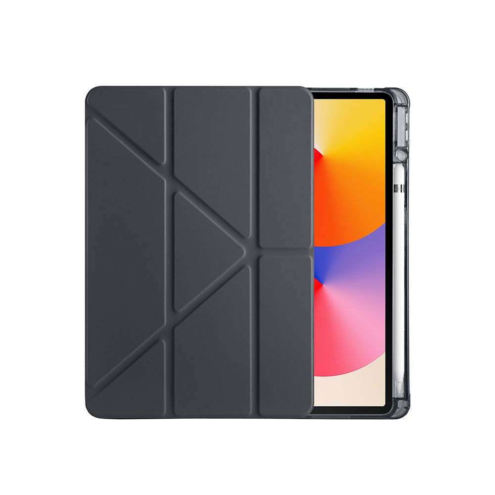 Huawei Matepad SE 11 Kılıf Zore Tri Folding Kalem Bölmeli Standlı Kılıf Lacivert
