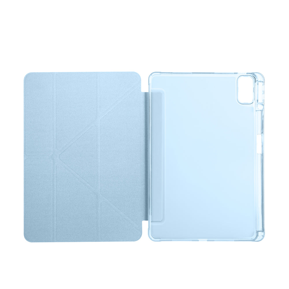 Huawei Matepad SE 11 Kılıf Zore Tri Folding Kalem Bölmeli Standlı Kılıf Lacivert