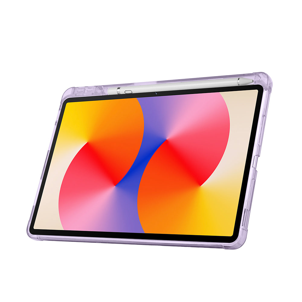 Huawei Matepad SE 11 Kılıf Zore Tri Folding Kalem Bölmeli Standlı Kılıf Rose Gold