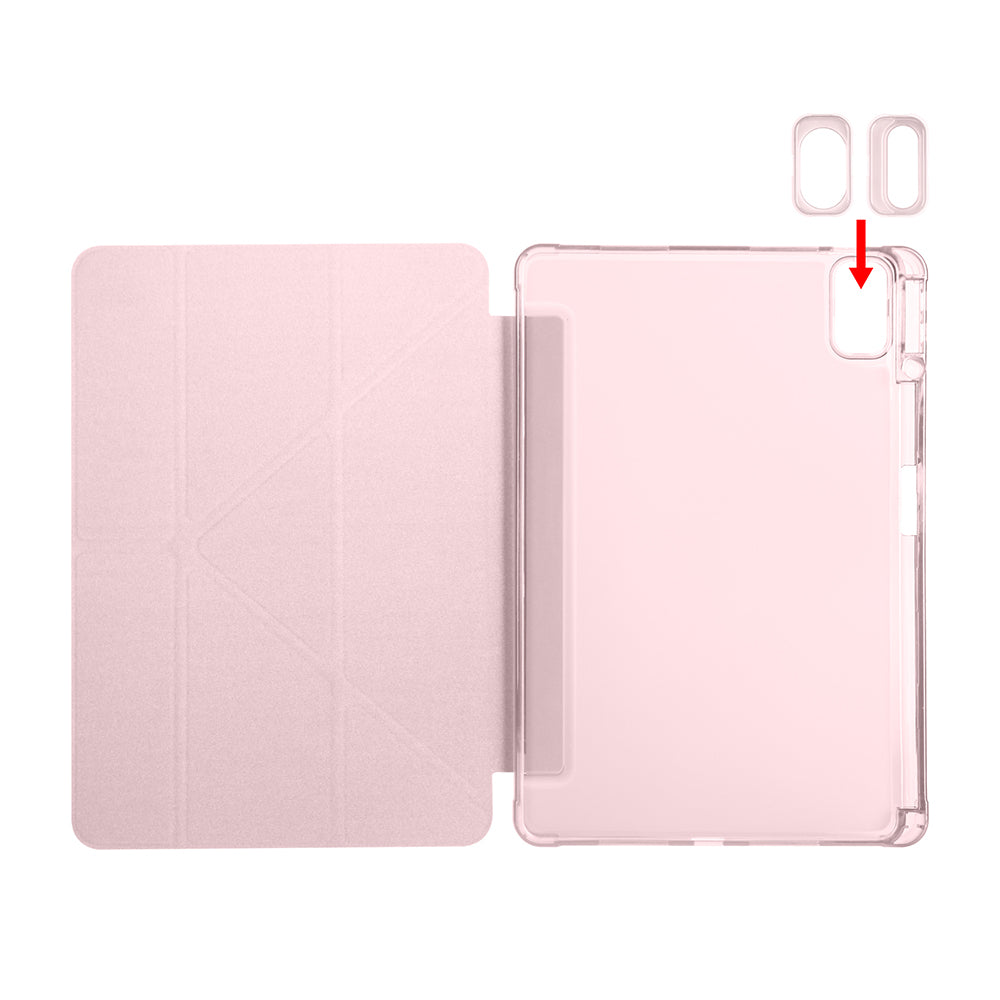 Huawei Matepad SE 11 Kılıf Zore Tri Folding Kalem Bölmeli Standlı Kılıf Siyah