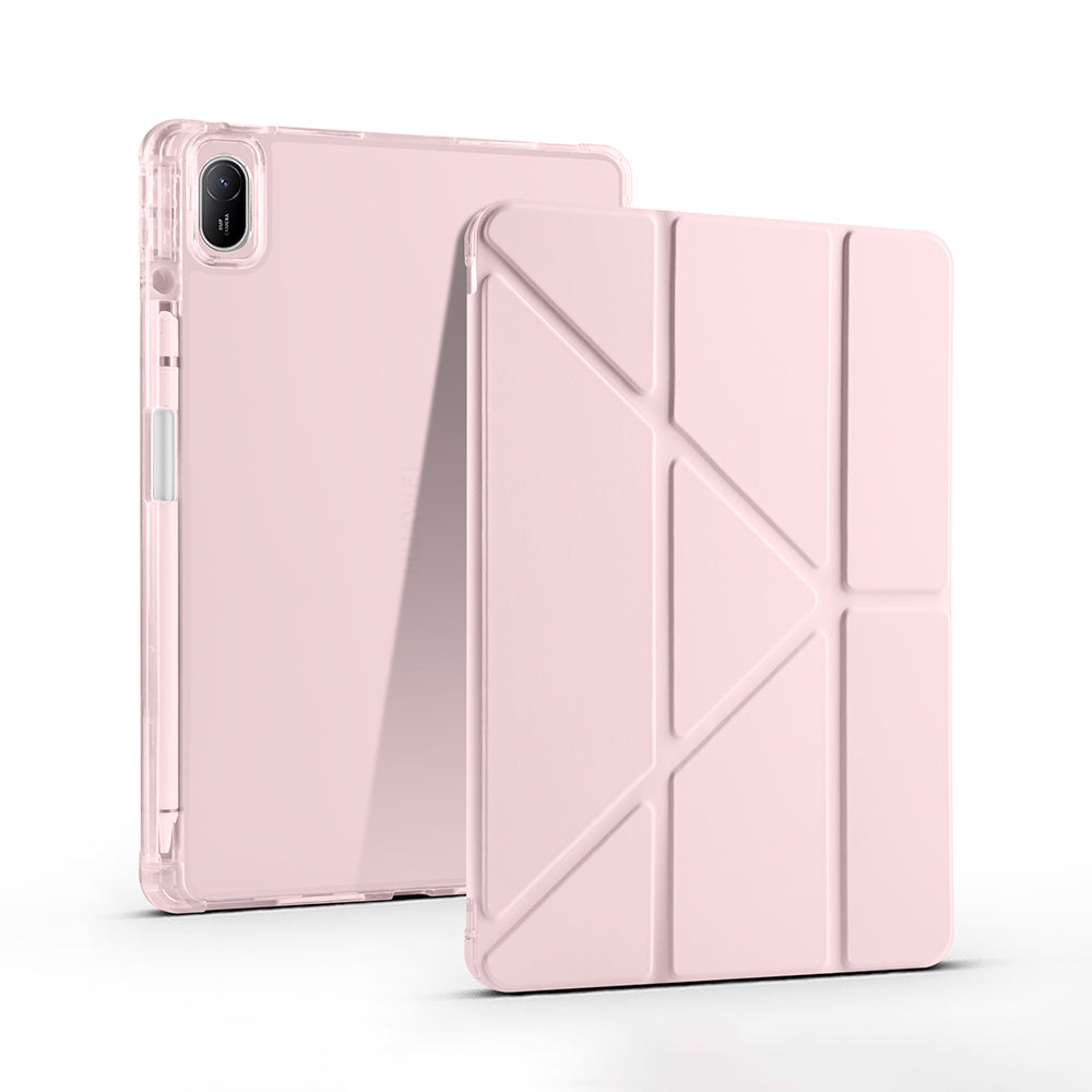 Huawei Matepad SE 11 Kılıf Zore Tri Folding Kalem Bölmeli Standlı Kılıf Siyah