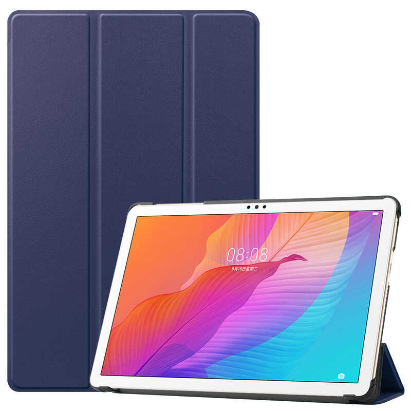 Huawei MatePad T10 Zore Smart Cover Standlı 1-1 Kılıf Lacivert