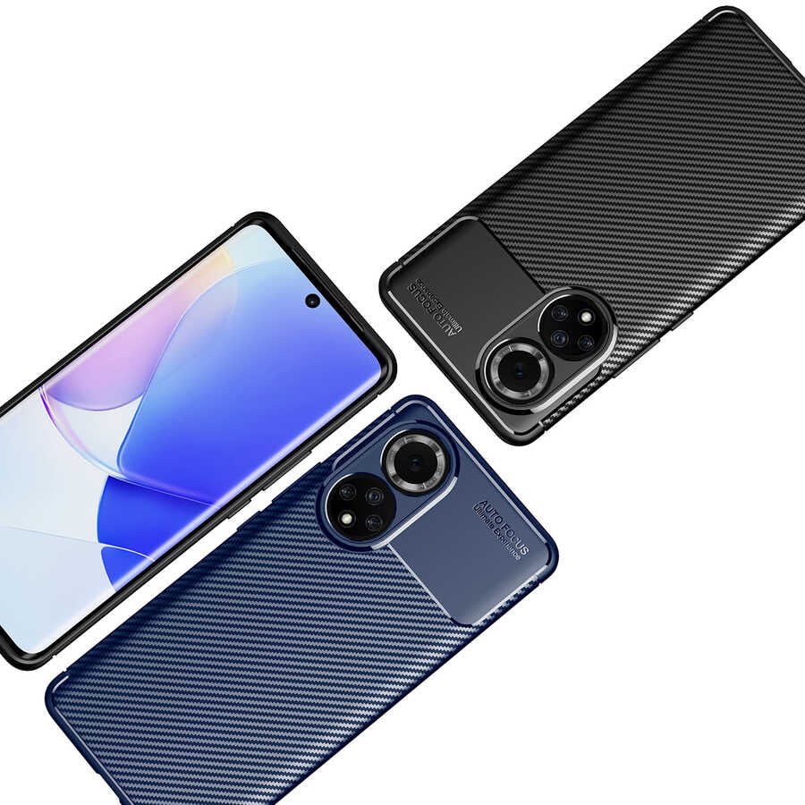 Huawei Nova 9 Kılıf Zore Negro Silikon Kapak Lacivert