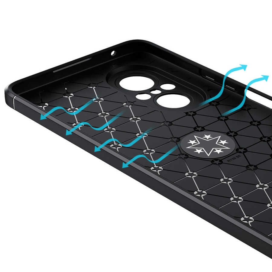 Huawei Nova 9 SE Kılıf Zore Ravel Silikon Kapak Mavi