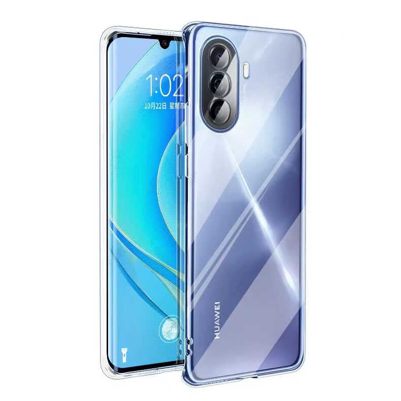 Huawei Nova Y70 Kılıf Zore Süper Silikon Kapak Renksiz