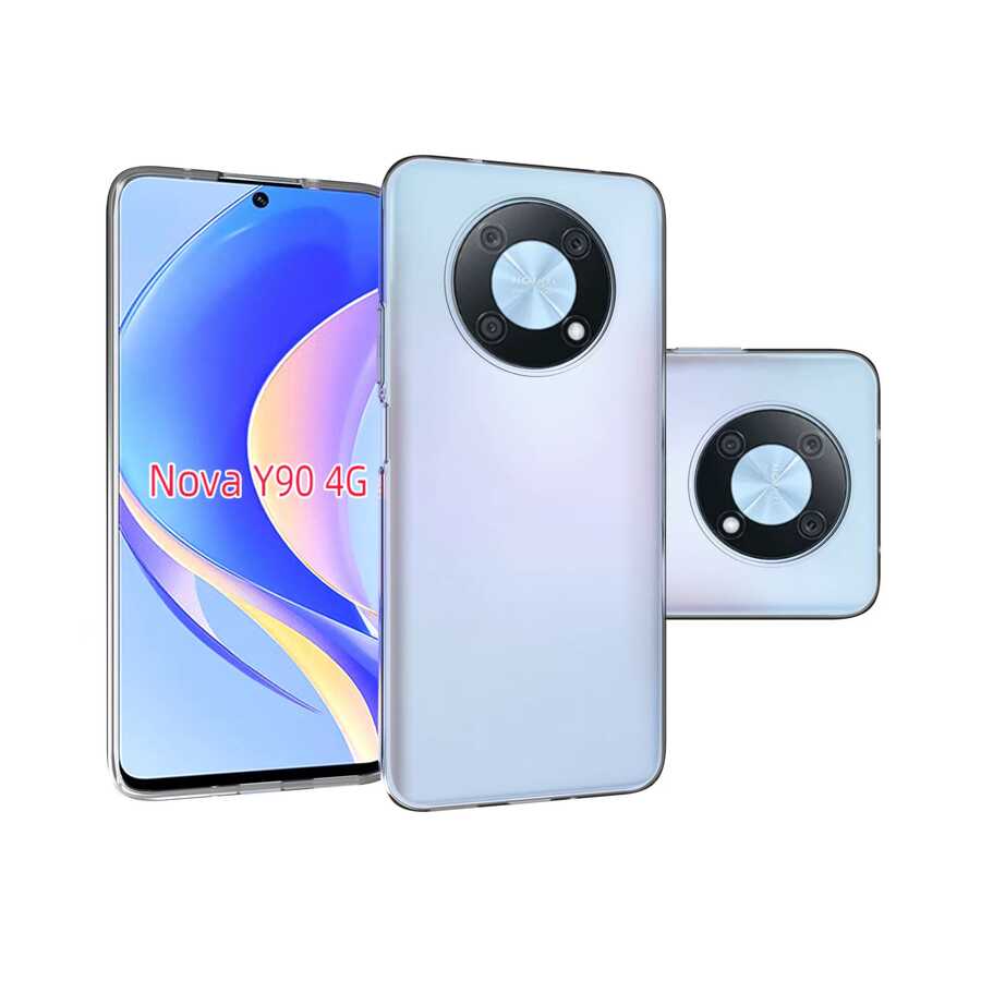 Huawei Nova Y90 Kılıf Zore Süper Silikon Kapak Renksiz