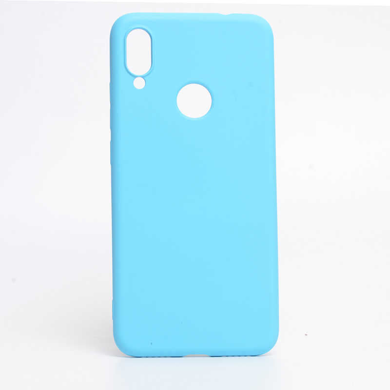 Huawei P Smart 2019 Kılıf Zore İnci Silikon Mavi Açık