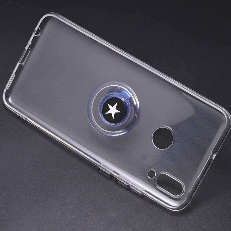 Huawei P Smart 2019 Kılıf Zore Les Silikon Gri