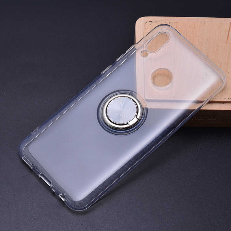 Huawei P Smart 2019 Kılıf Zore Les Silikon Gri