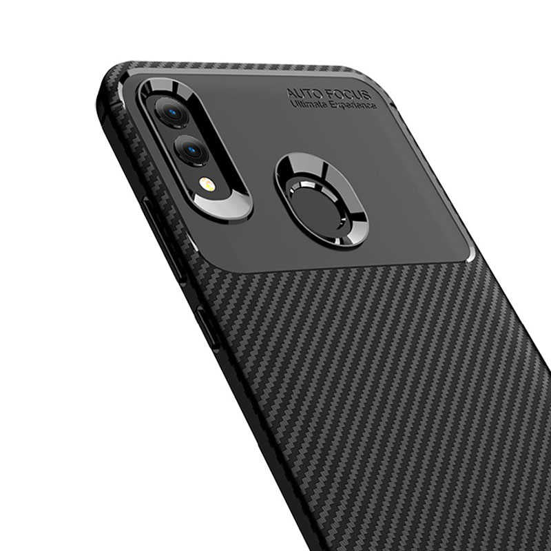 Huawei P Smart 2019 Kılıf Zore Negro Silikon Kapak Kahverengi