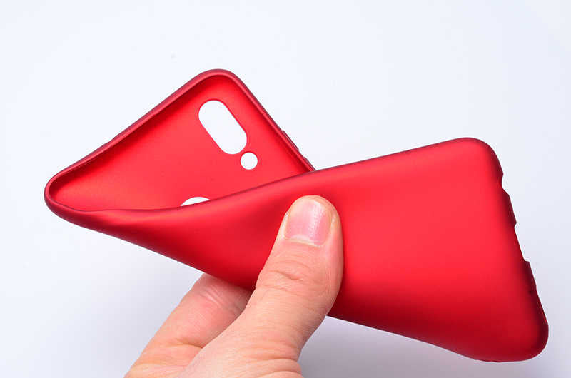 Huawei P Smart 2019 Kılıf Zore Premier Silikon Kapak Mürdüm