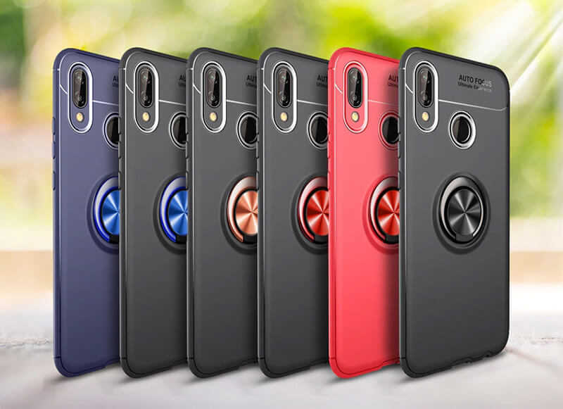 Huawei P Smart 2019 Kılıf Zore Ravel Silikon Kapak Mavi