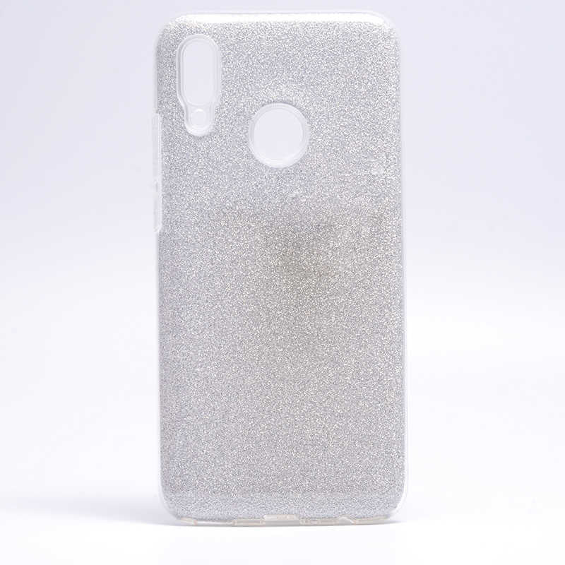 Huawei P Smart 2019 Kılıf Zore Shining Silikon Gümüş
