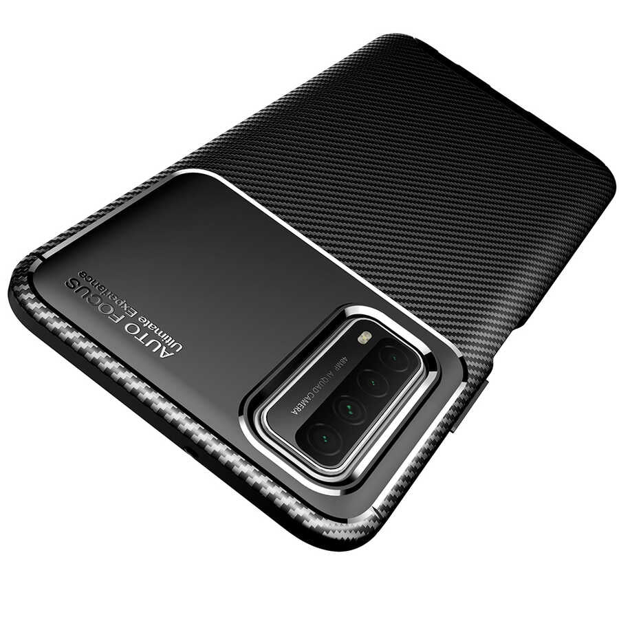 Huawei P Smart 2021 Kılıf Zore Negro Silikon Kapak Lacivert