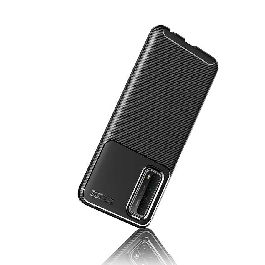Huawei P Smart 2021 Kılıf Zore Negro Silikon Kapak Siyah