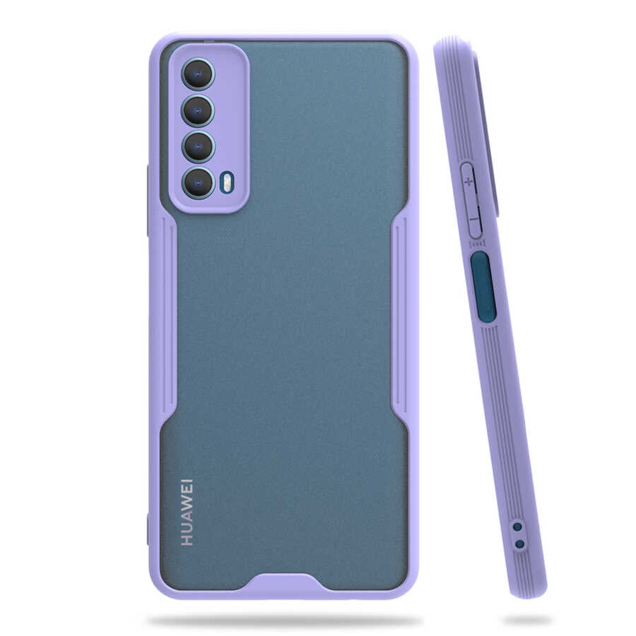 Huawei P Smart 2021 Kılıf Zore Parfe Kapak Siyah